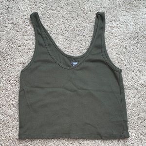 Green Aerie Cropped Tank
